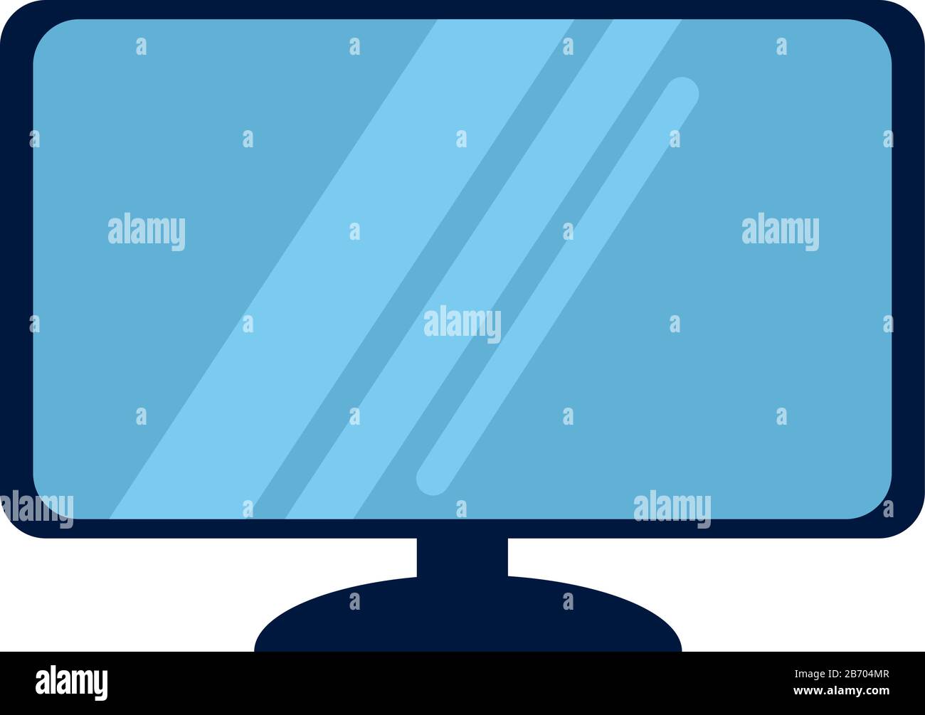 TV set, illustrazione vettore su sfondo bianco. Illustrazione Vettoriale