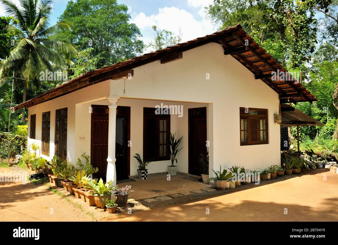 Sri Lanka, provincia di Uva, distretto di Badalkumbura, casa rurale Foto Stock