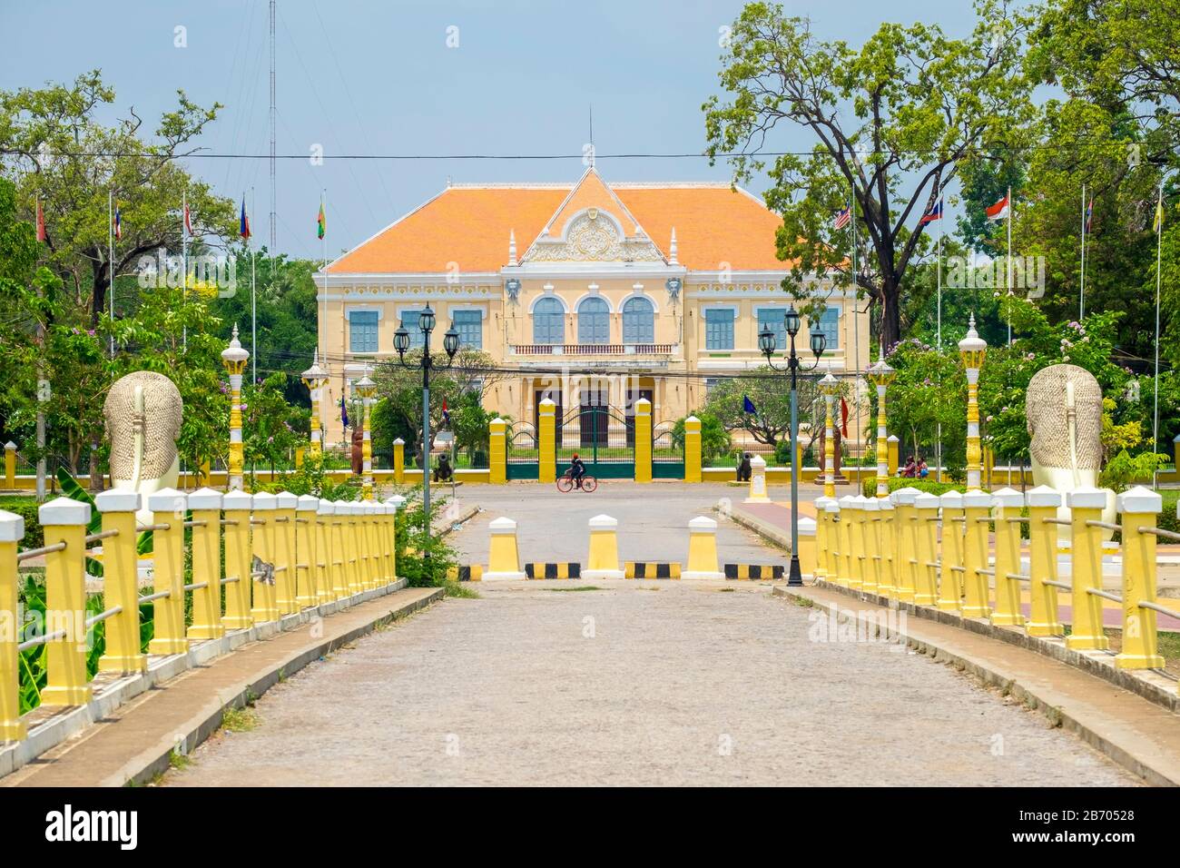 Battambang Sala provinciale (Residenza del Governatore), Battambang, Cambogia Foto Stock