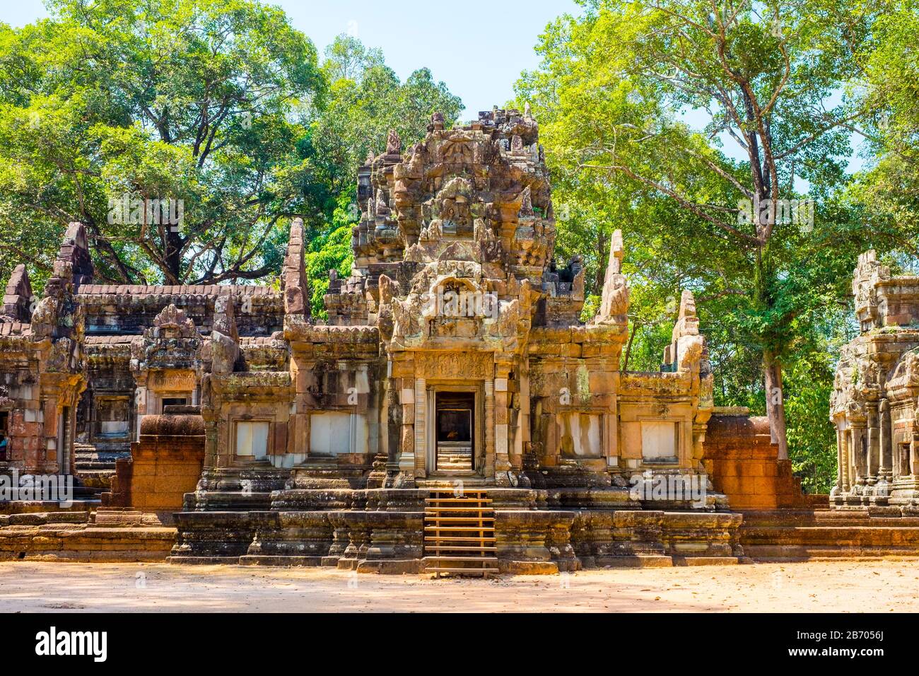 Rovine Del Tempio Di Chau Say Tevoda, Parco Archeologico Di Angkor, Sito Patrimonio Dell'Umanità Dell'Unesco, Provincia Di Siem Reap, Cambogia Foto Stock