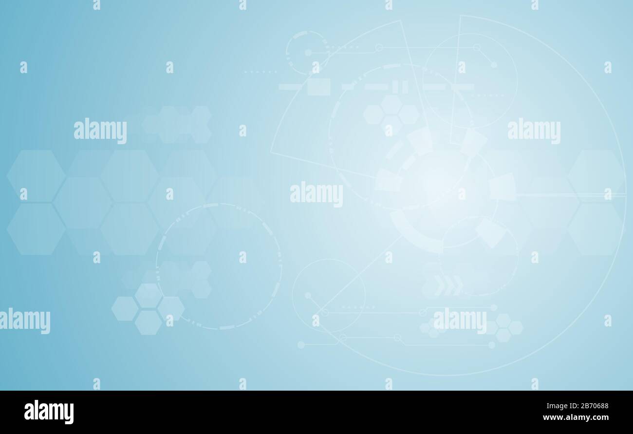 Medicina medica astratta e scienza concetto innovazione tecnologia strutture molecolari chimico .spazio per testo. Sfondo vettoriale Illustrazione Vettoriale