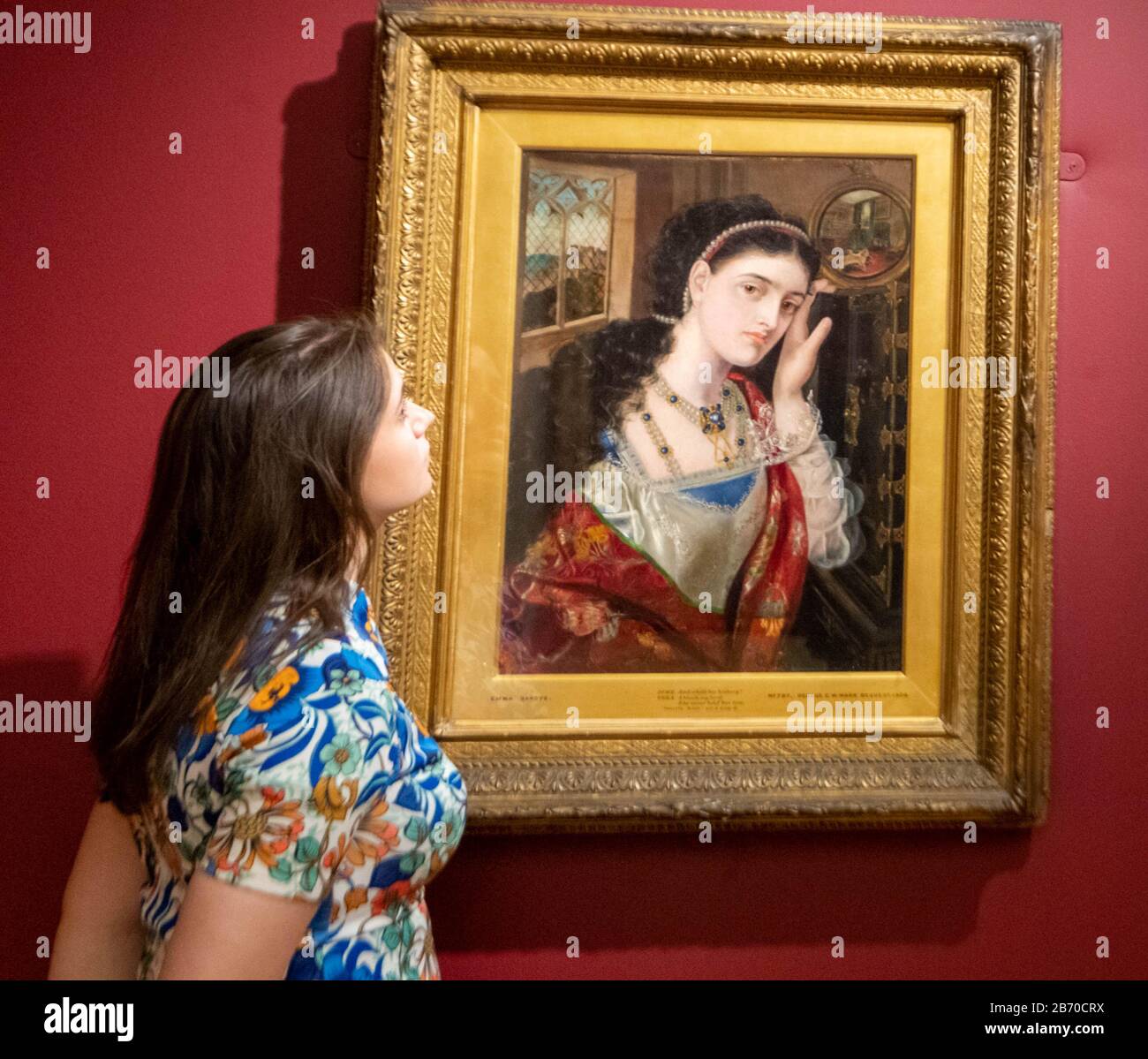Londra, Regno Unito. 12th Mar, 2020. La Fotocellula Enchanted Interior A Guildhall Art Gallery Emmy Sandys, Viola 1865-77 Credit: Ian Davidson/Alamy Live News Foto Stock