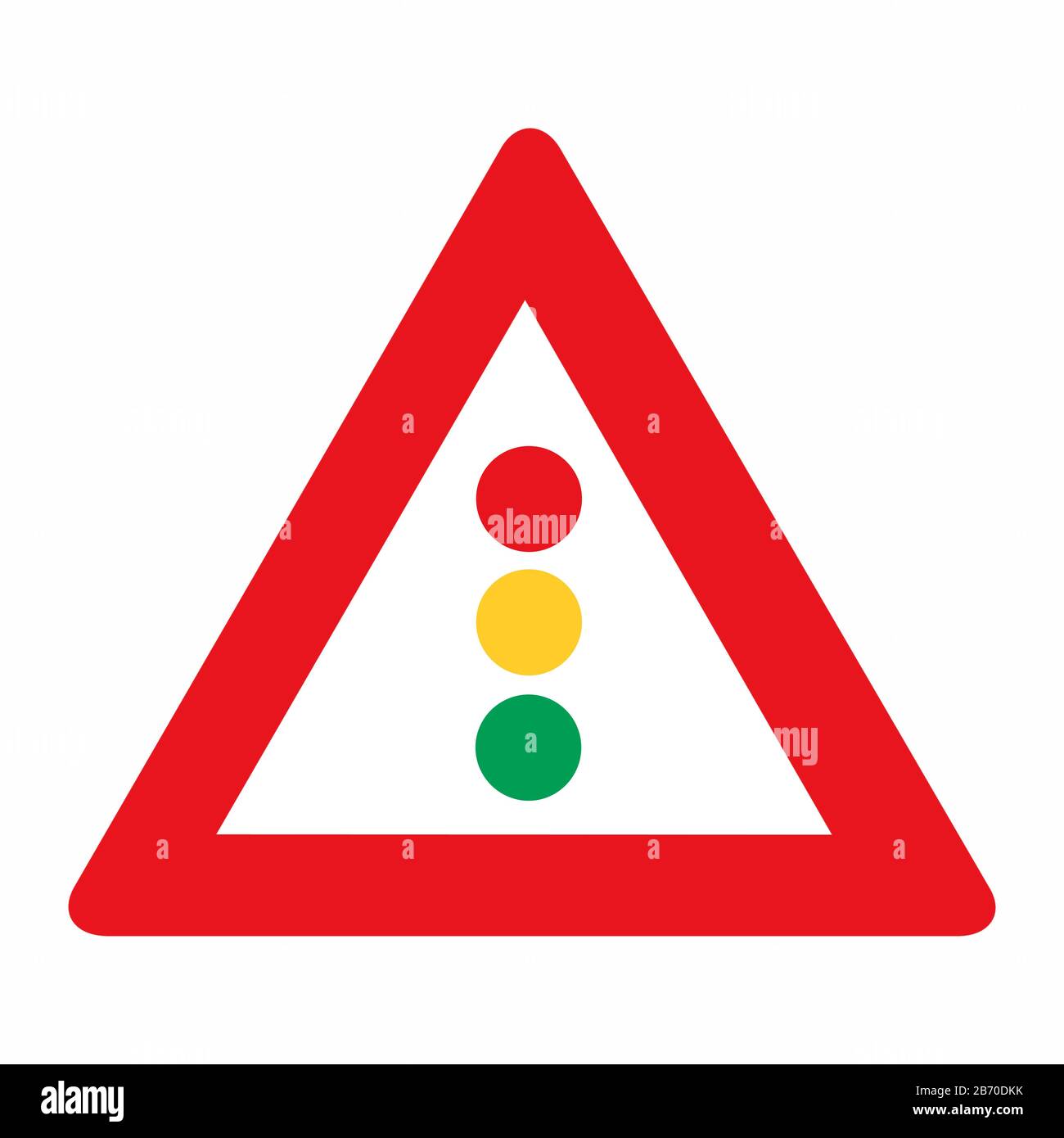 Segnale di traffico davanti Illustrazione Vettoriale