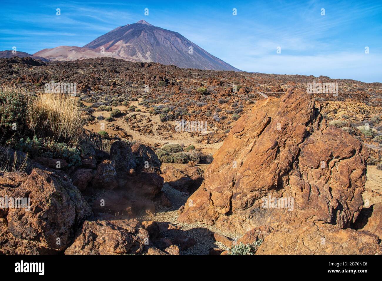 La montagna Pico del Teide Tenerife Foto Stock