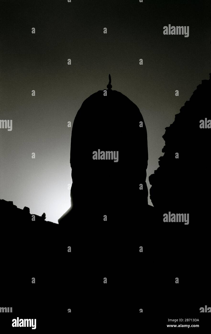 IBlack and White Travel Photography - quartiere samico del Cairo della città del Cairo in Egitto in Africa del Nord Medio Oriente Foto Stock