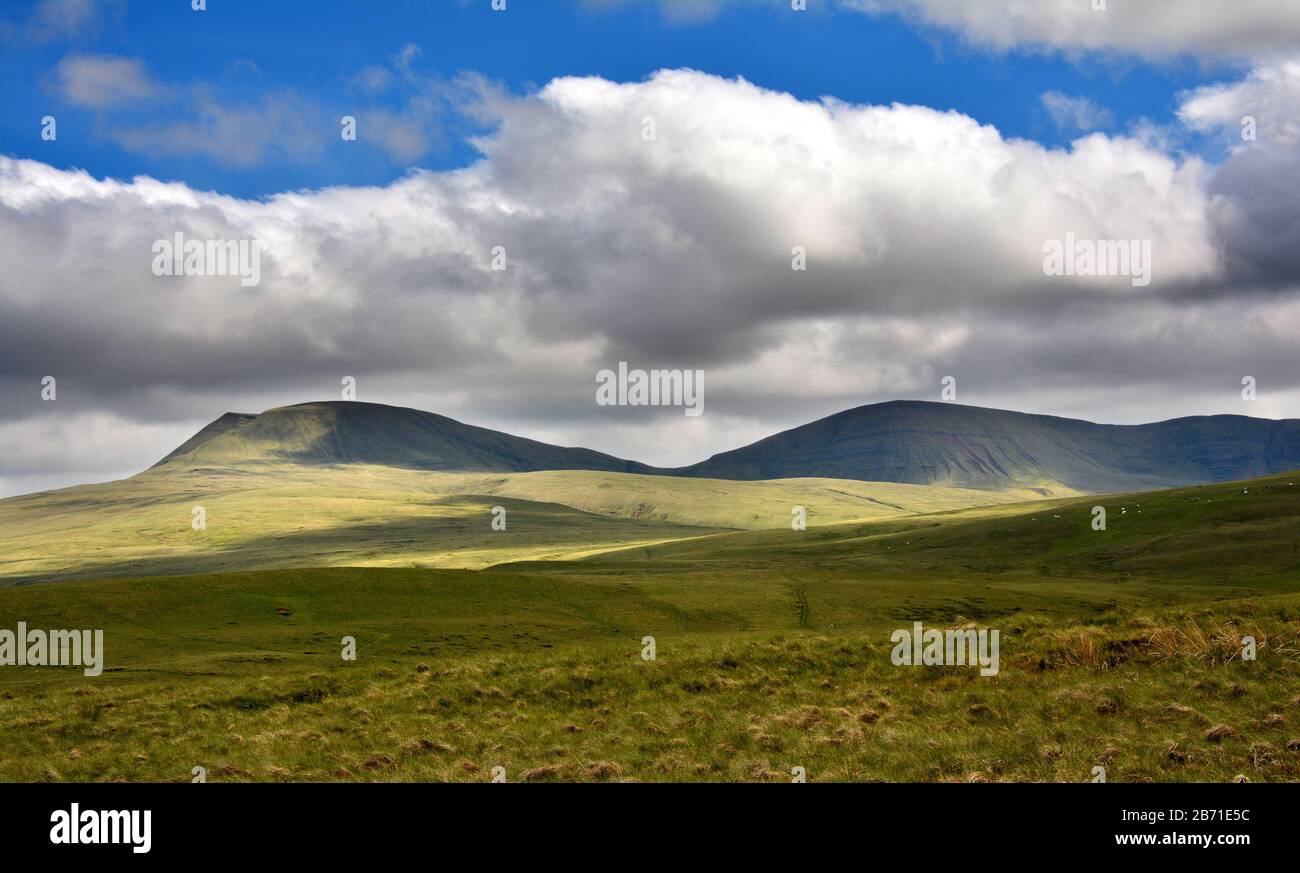 Area di Black Mountain del Parco Nazionale di Brecon Beacons in Galles Foto Stock
