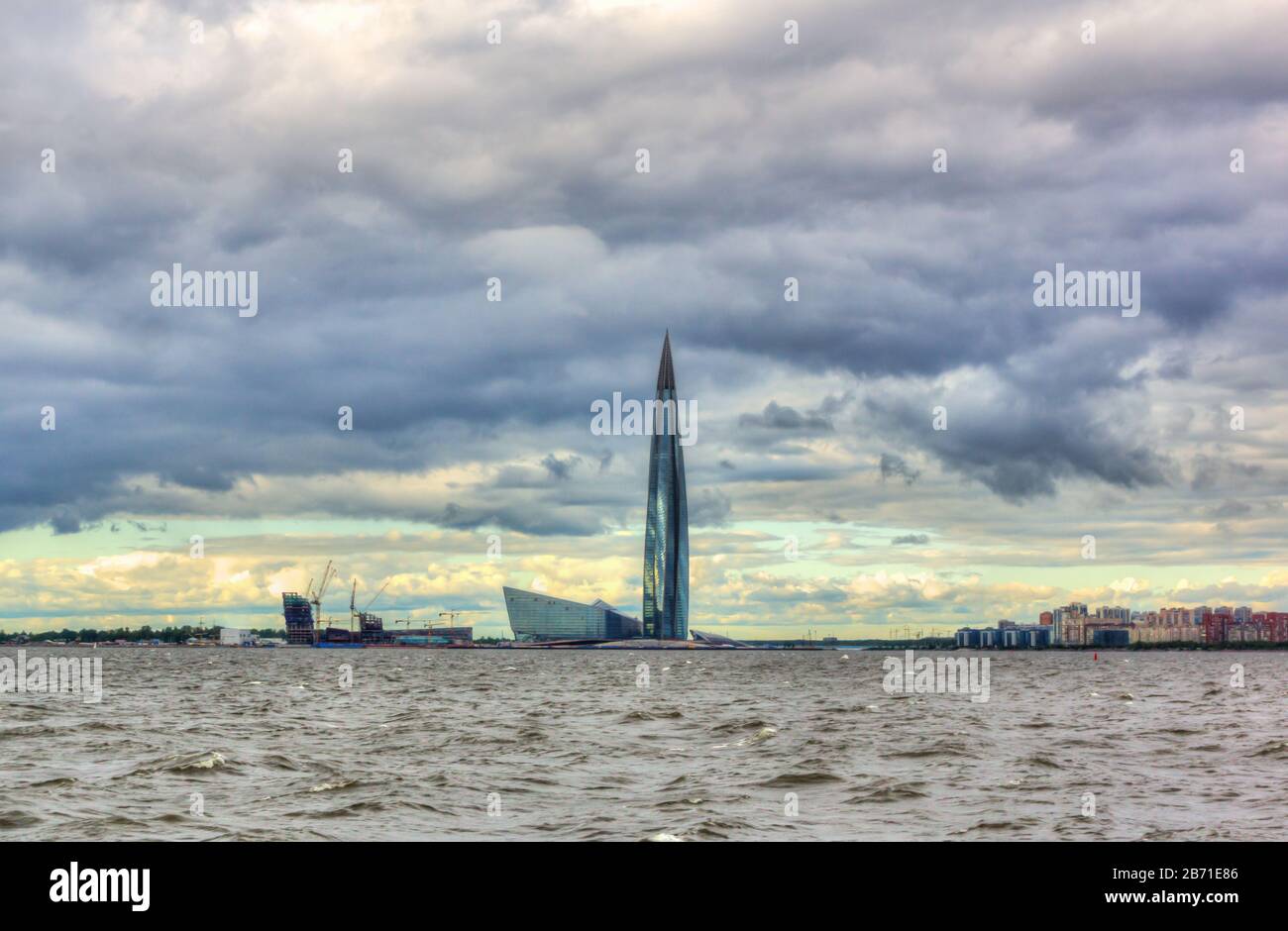 Una torre a Sankt Peterburg Foto Stock