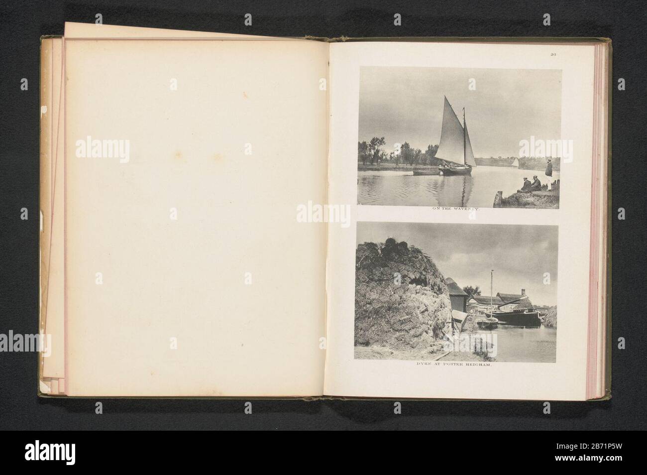Landschap near Potter Heigham Dyke at Potter Heigham (titel op Object) Landscape near Potter HeighamDyke at Potter Heigham (title Object) Property Type: Photomechanical print page Item number: RP-F 2001-7-1162-51 fabbricante : fotografo: John Payne Jenningsclicichémaker: Ashtead Standing Photo Printing Luogo di produzione : fotografo: Heigrey: Heigca. 1886 - in o davanti 1891 Materiale: Carta Tecnica: Leggera pressione dimensioni: Immagine: H 79 mm × W 116 mmToelichtingPrent a pagina 26. Oggetto: Paesaggi del fiume con acqua, capperi d'acqua, mare (nella te Foto Stock