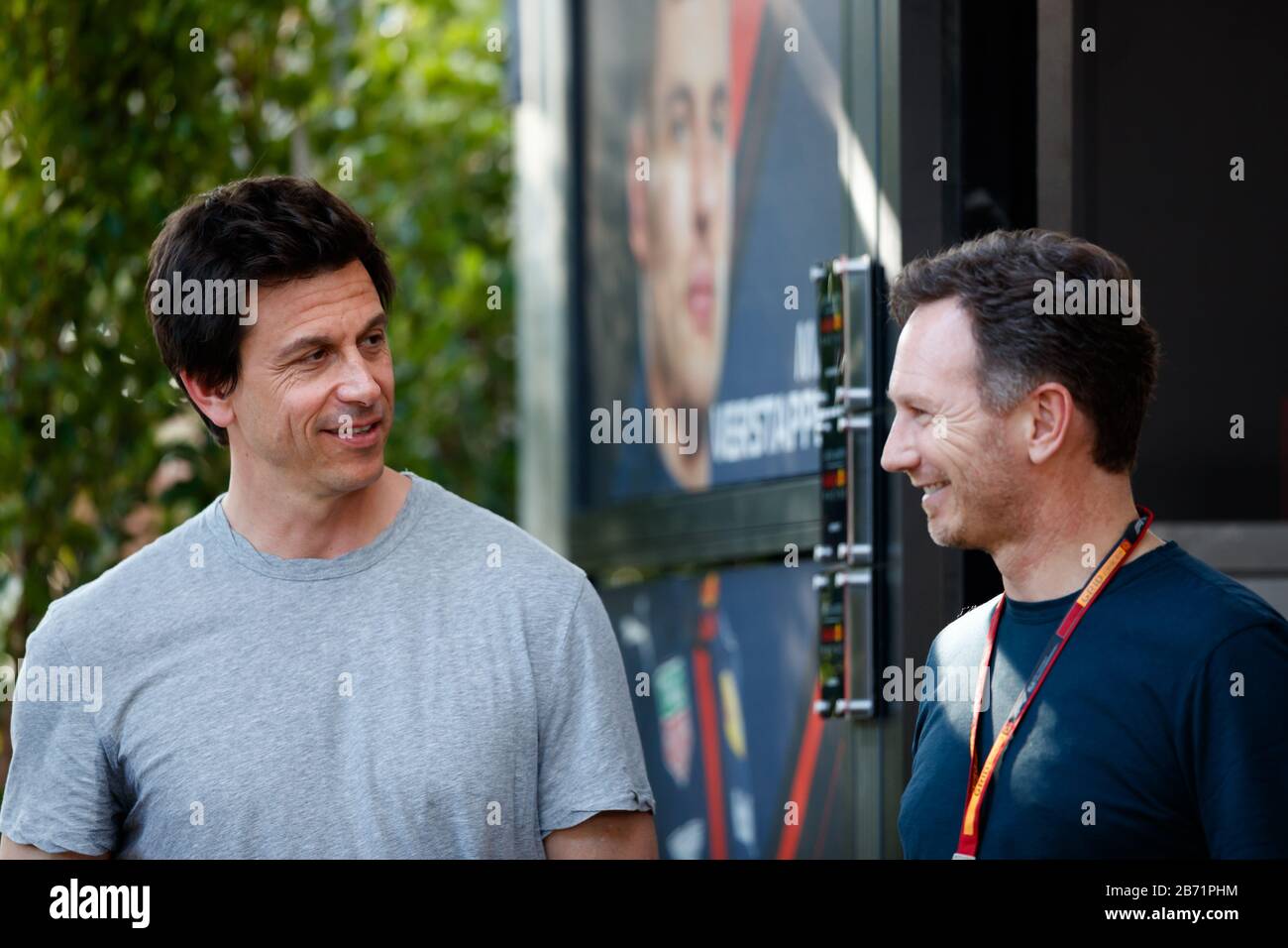 Toto Wolff Christian Horner Foto Stock