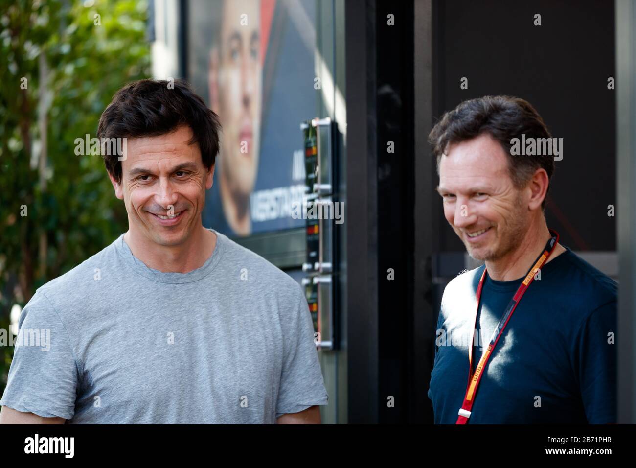 Toto Wolff Christian Horner Foto Stock