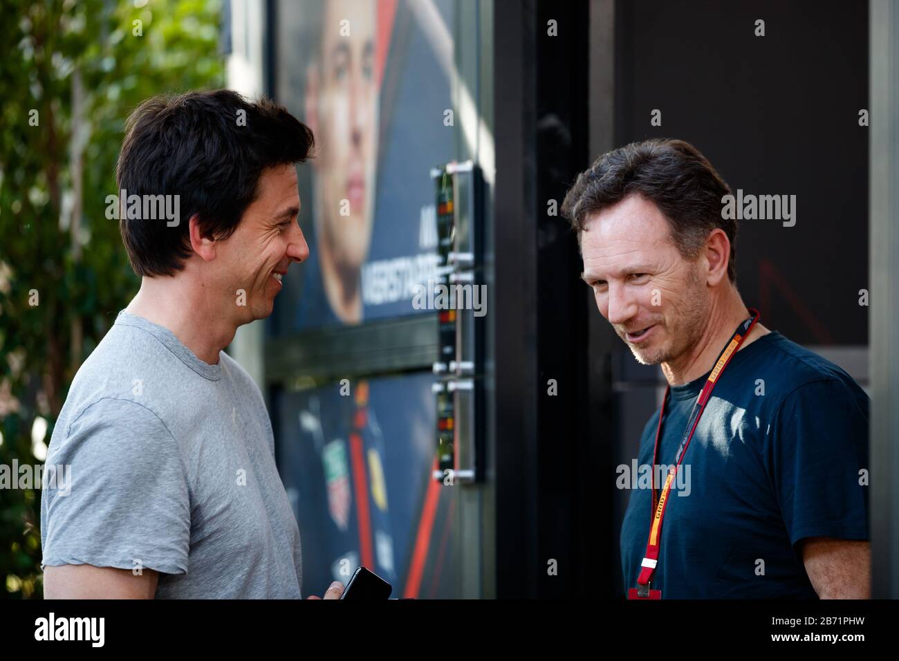 Toto Wolff Christian Horner Foto Stock
