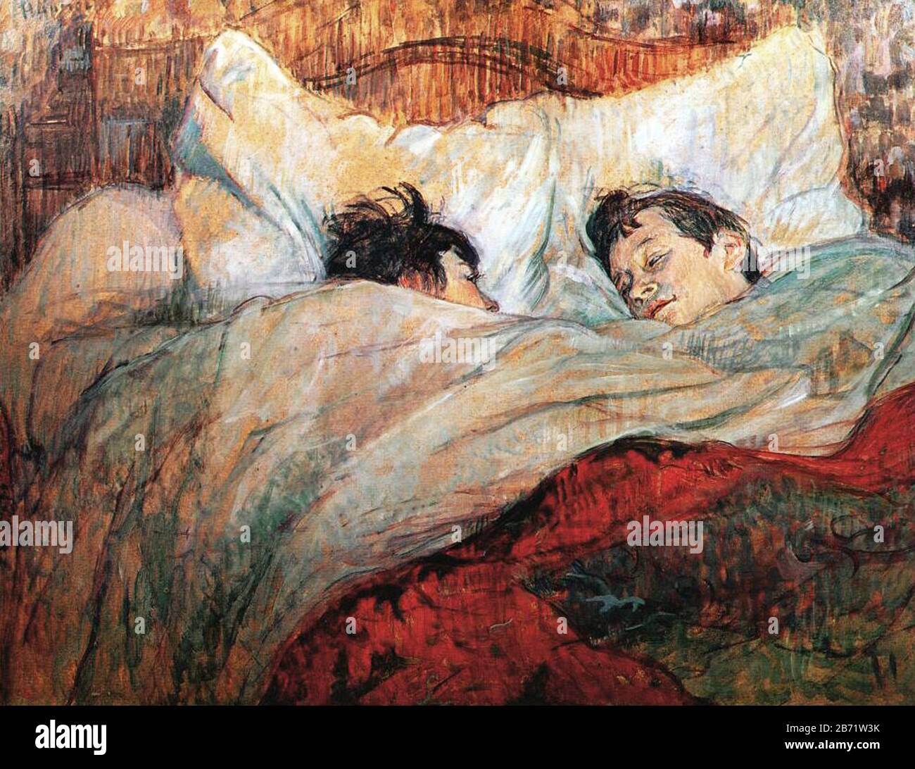 In Bed, 1893, di Henri de Toulouse-Lautrec Foto Stock