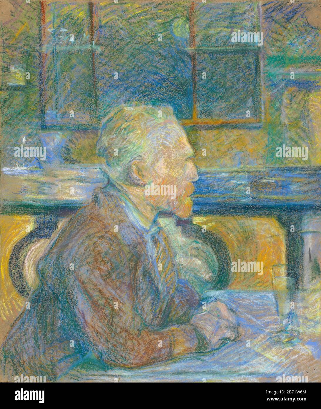 Ritratto di Vincent van Gogh, 1887 di Henri de Toulouse-Lautrec Foto Stock