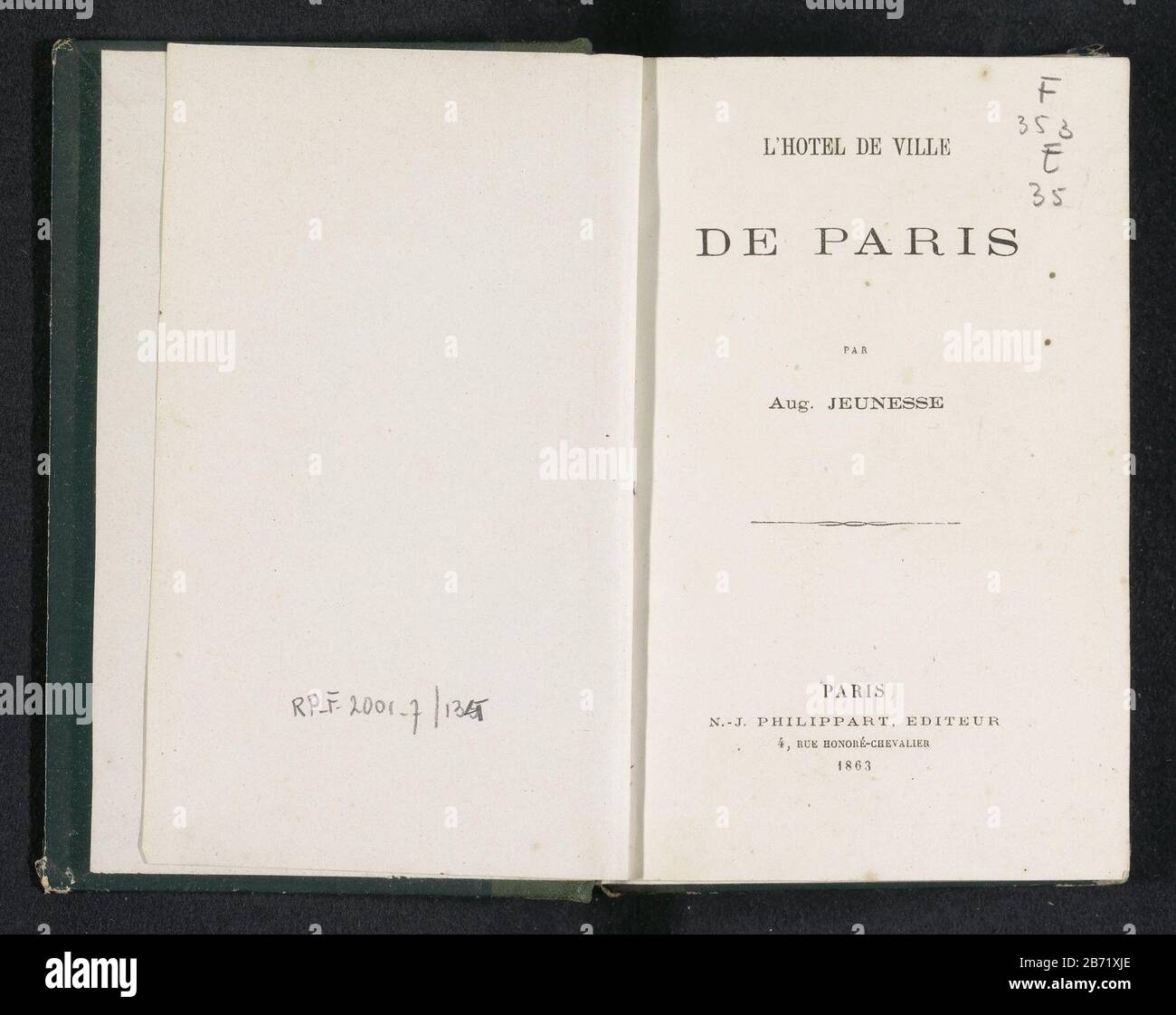 Le monde Photographie (oggetto del titolo) Tipo Oggetto: Libro numero articolo: RP-F 2001-7-134Vervaardiging datazione: 1863 Materiale: Cartone carta tecnica stampa / albume dimensioni di stampa: H 184 mm × W 129 mm × d 53 mm Foto Stock