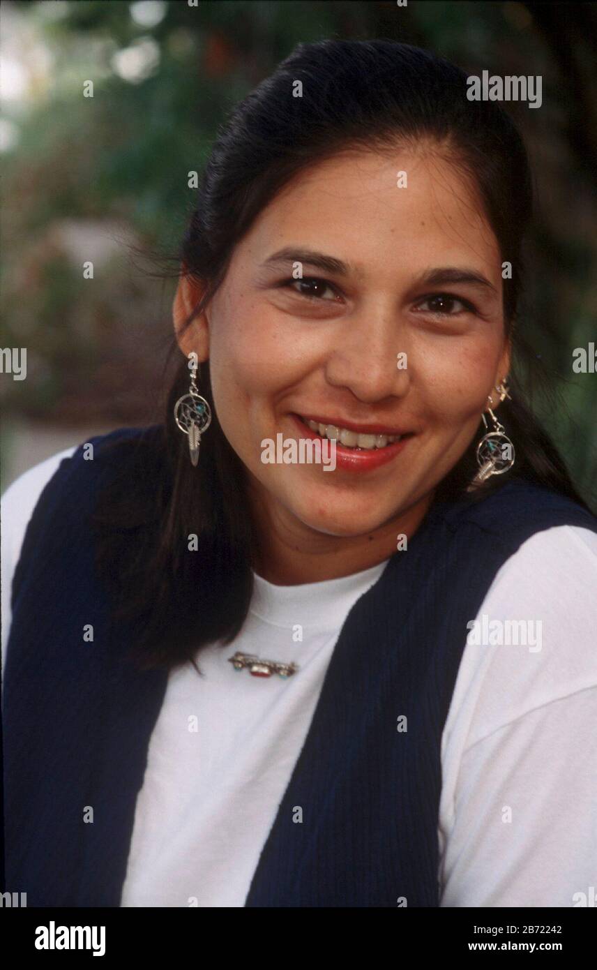 Austin Texas USA: Donna di 33 anni della tribù Yaqui del Messico settentrionale. SIGNOR ©Bob Daemmrich Foto Stock