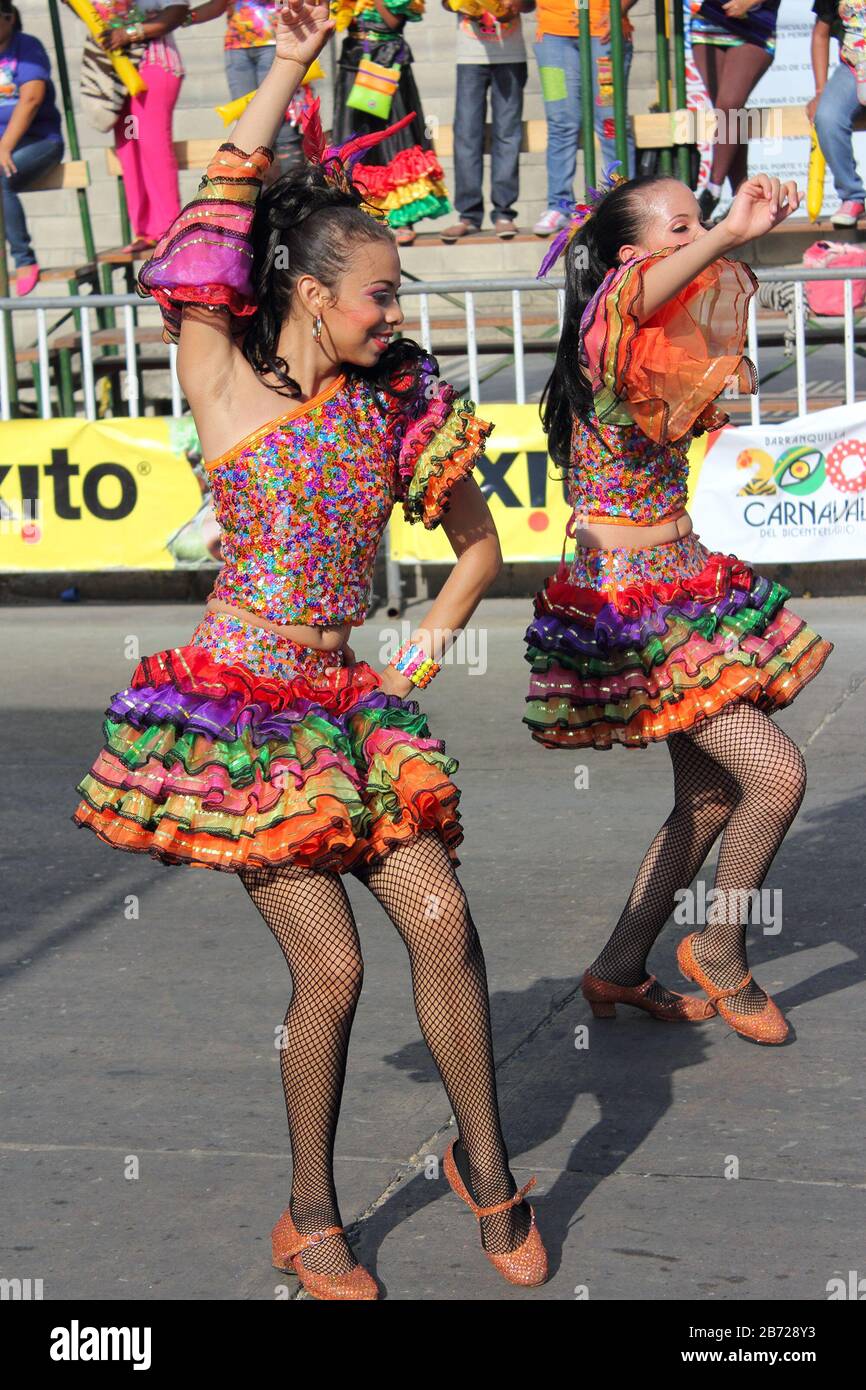 Barranquilla, COLOMBIA - FEB 10: Carnaval del Bicentenario 200 anni di Carnevale. Febbraio 10, 2013 Barranquilla Colombia Foto Stock