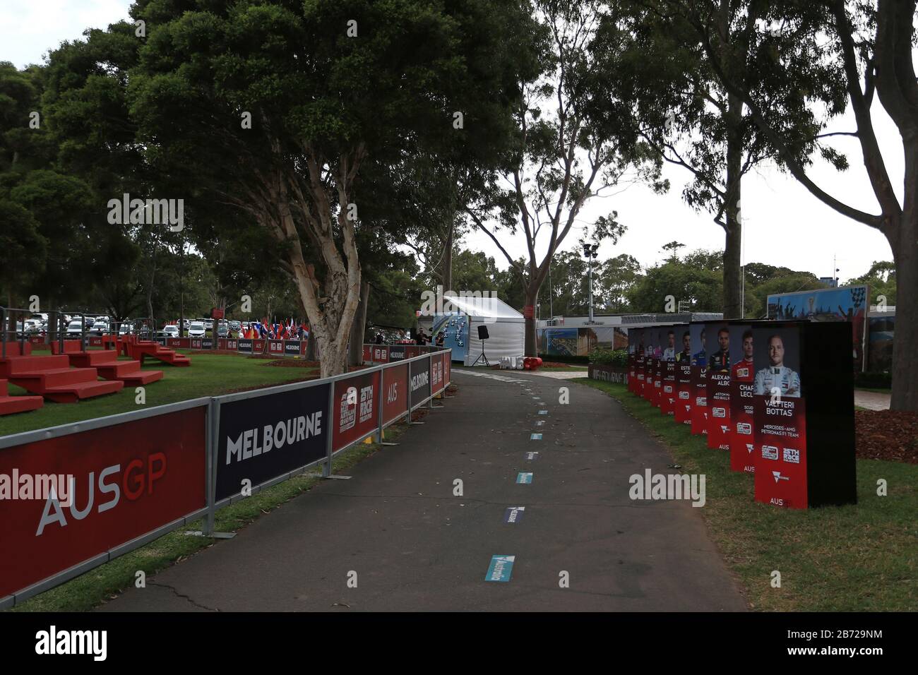 Melbourne, Australia . 13 Marzo 2020. Formula Uno, Gran Premio D'Australia, Practice Day; Circuito Vuoto Senza Fan Credit: Action Plus Sports Images/Alamy Live News Foto Stock