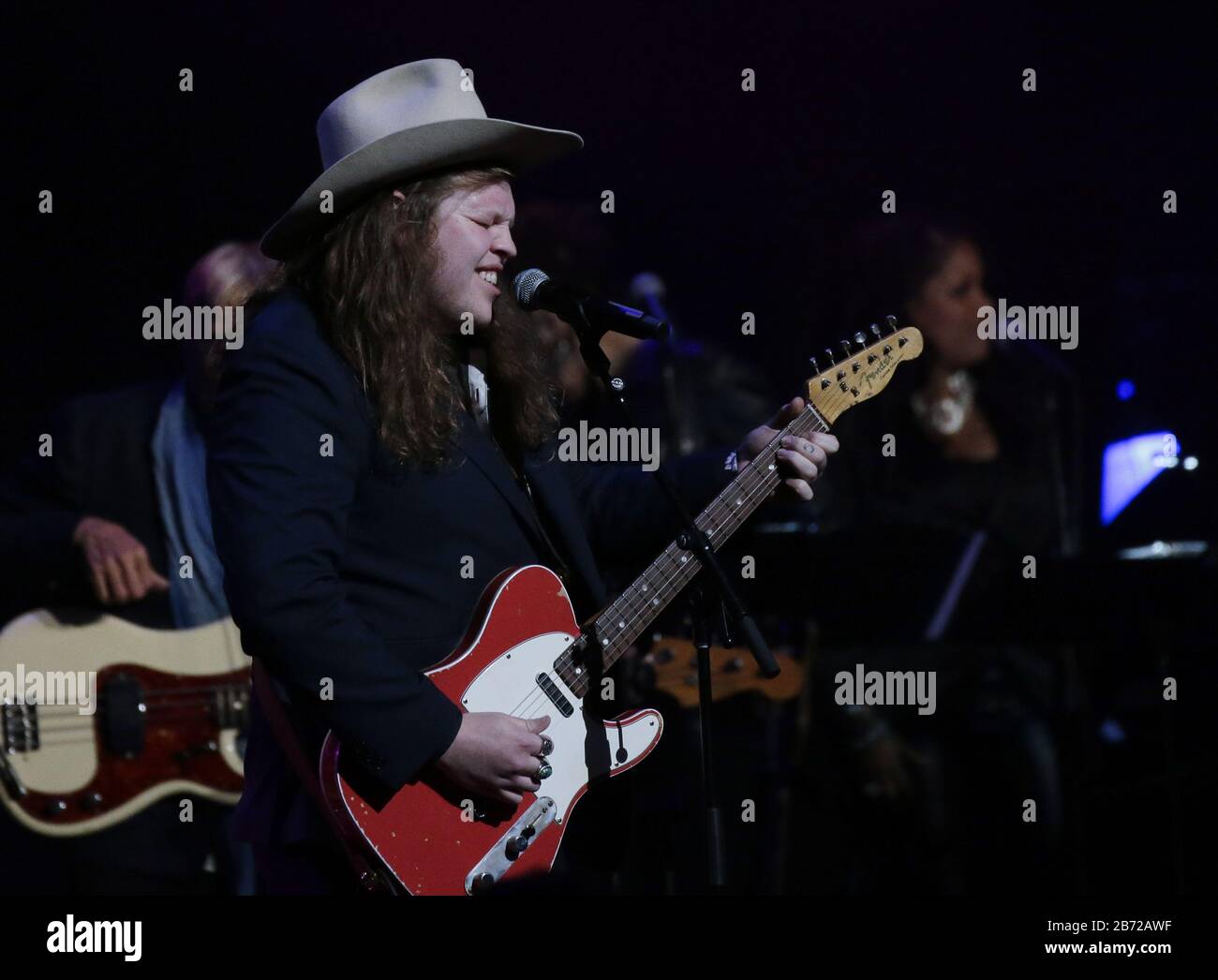 New York, Stati Uniti. 12 marzo 2020. Marcus King si esibisce alla Quarta annuale LOVE ROCKS NYC Benefit Concert For God's Love We Deliver al Beacon Theatre giovedì 12 marzo 2020 a New York City. Foto di John Angelillo/UPI Credit: UPI/Alamy Live News Foto Stock