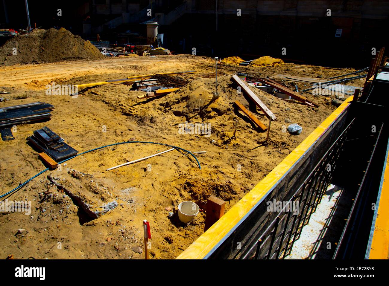 Cantiere in città Foto Stock