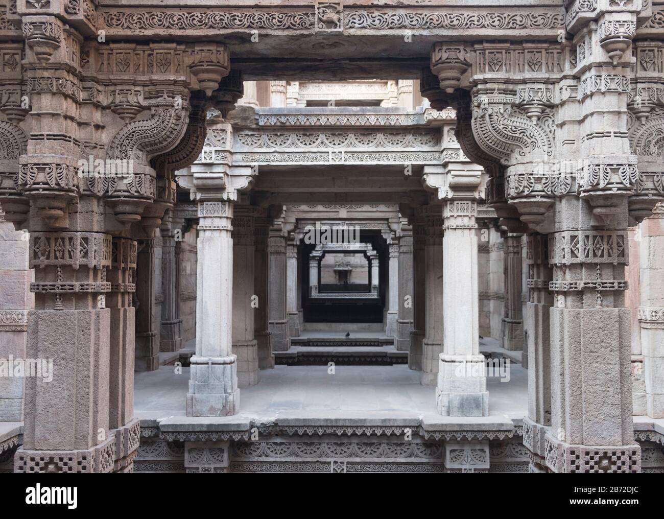 Adalaj Stepwell Ahmedabad Gujarat India Foto Stock
