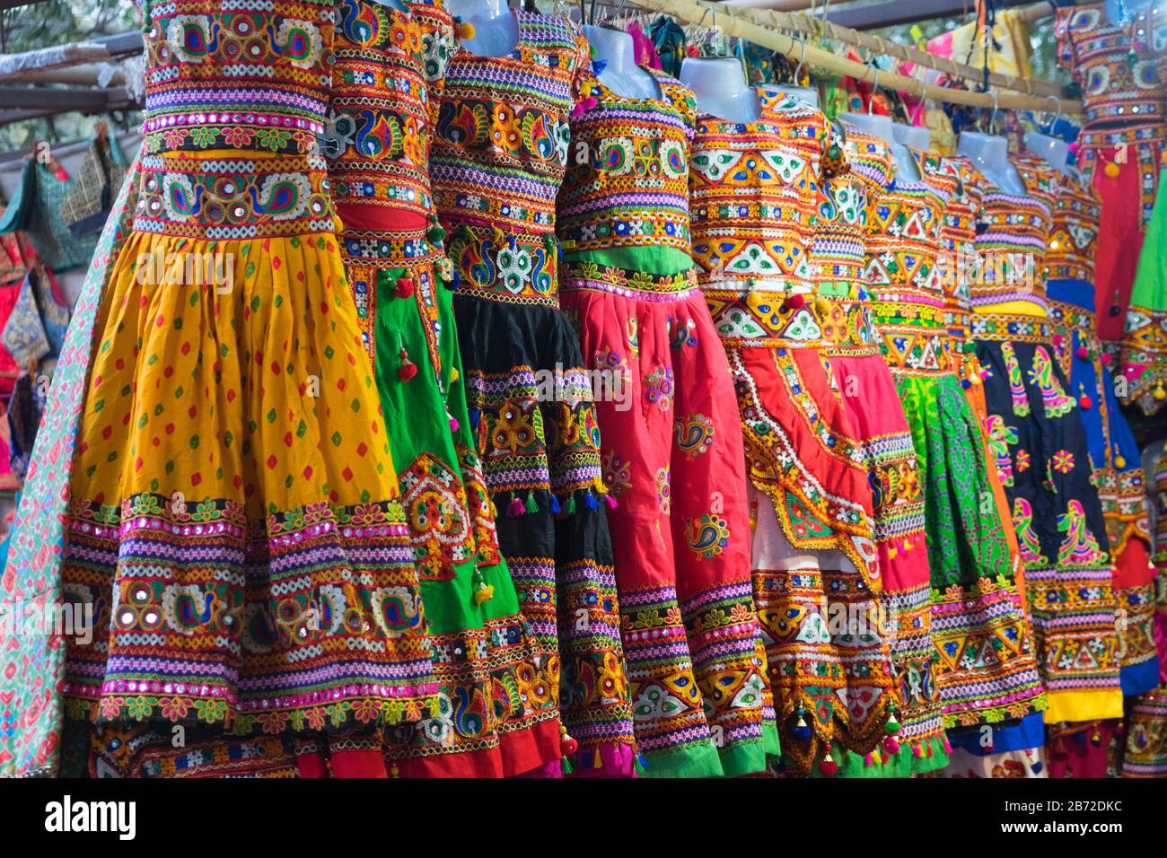 Legge Giardino Notte Mercato Ahmedabad Gujarat India Foto Stock
