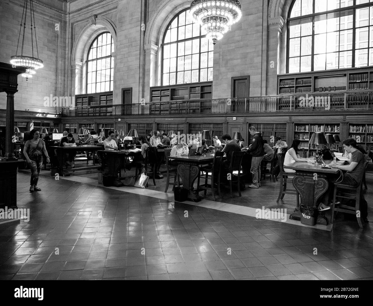 Rose Main Reading Room, NY Public Library, NYC Foto Stock