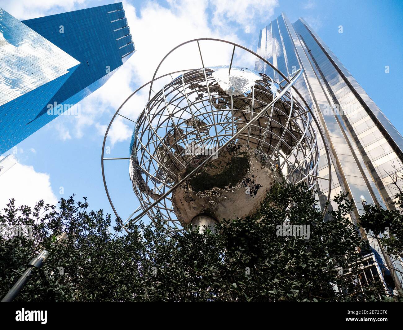 Struttura ed edifici Globe, Columbus Circle Foto Stock