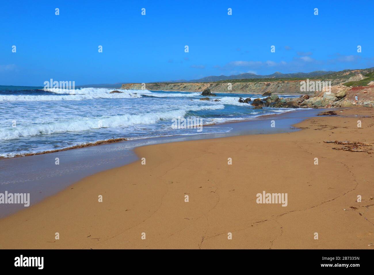 Lara Beach, Cipro, Repubblica Di Cipro, Mediterraneo Orientale, 10 Marzo 2020, Foto Di Richard Goldschmidt Foto Stock