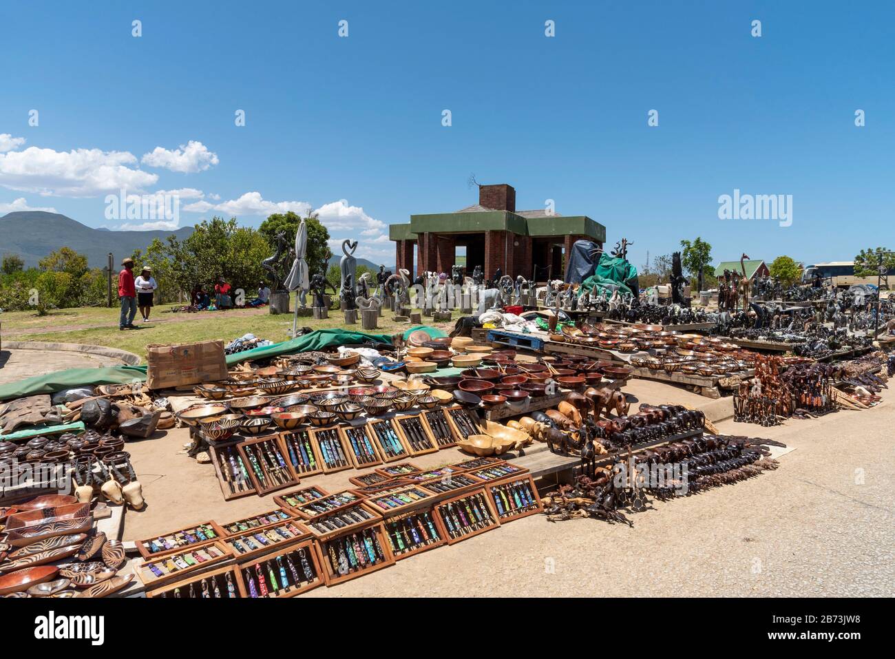 Capo Orientale, Sudafrica. Dic 2019. Negozio turistico a Bloukrans Bridge sulla strada del giardino nel Capo Orientale, Sud Africa Foto Stock