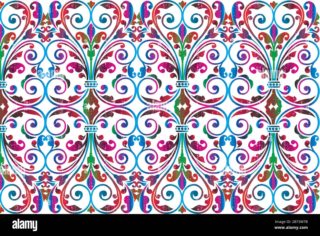 New Year Special White e Blue background Illustration Design. Questo design è realizzato da Vishal Singh Foto Stock