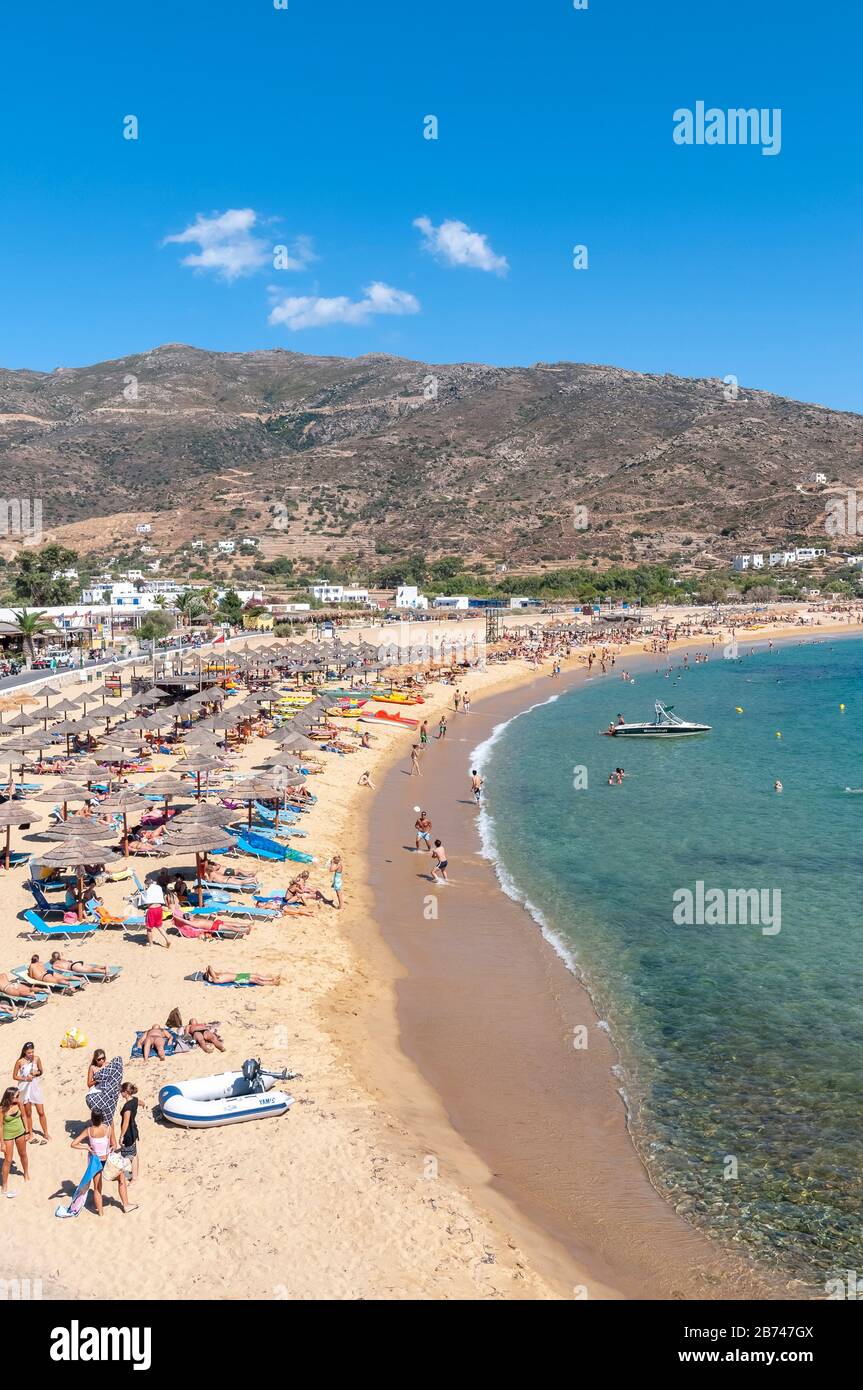 Mylopotas Beach Isola di iOS Grecia Foto Stock