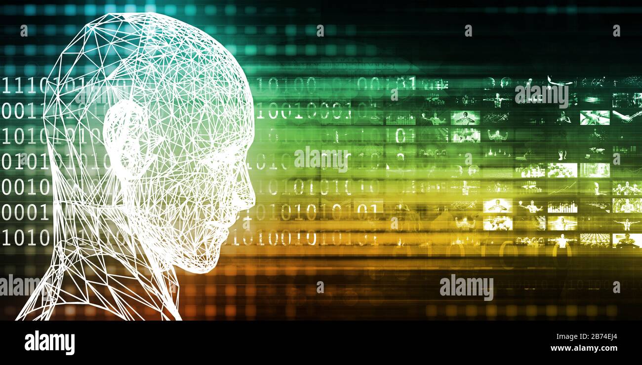 Il corpo medico la tecnologia come un concept futuristico Foto Stock