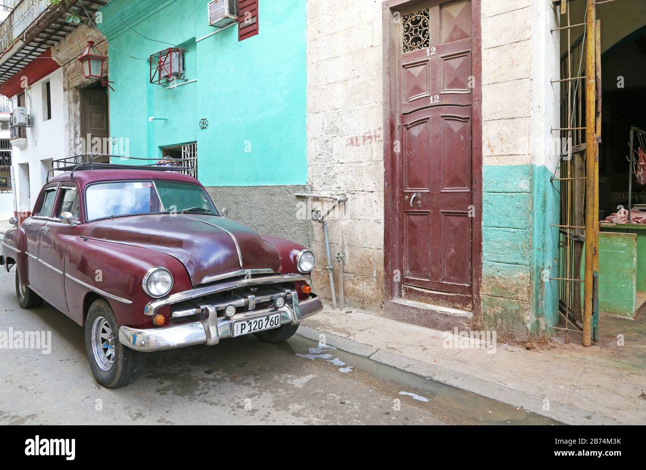 Auto d'epoca americana a l'Avana, Cuba Foto Stock