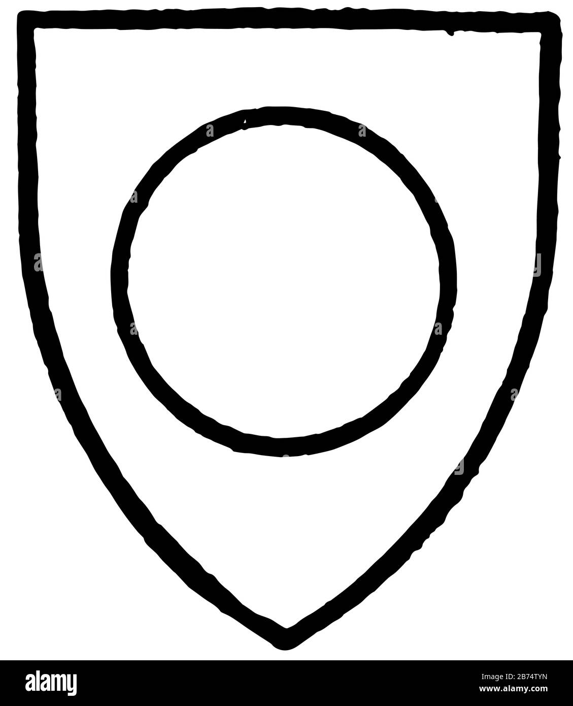 Le famiglie di Burlay si sono spostate nel tempo selezionando differente, è un'altra teoria collega la parola inglese vecchia al tedesco alto vecchio, disegno di linea d'epoca o. Illustrazione Vettoriale