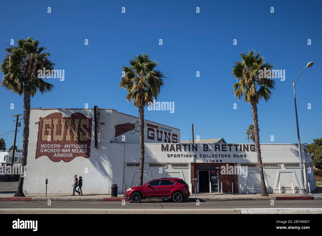 Gun store, Culver City, California, Stati Uniti Foto Stock