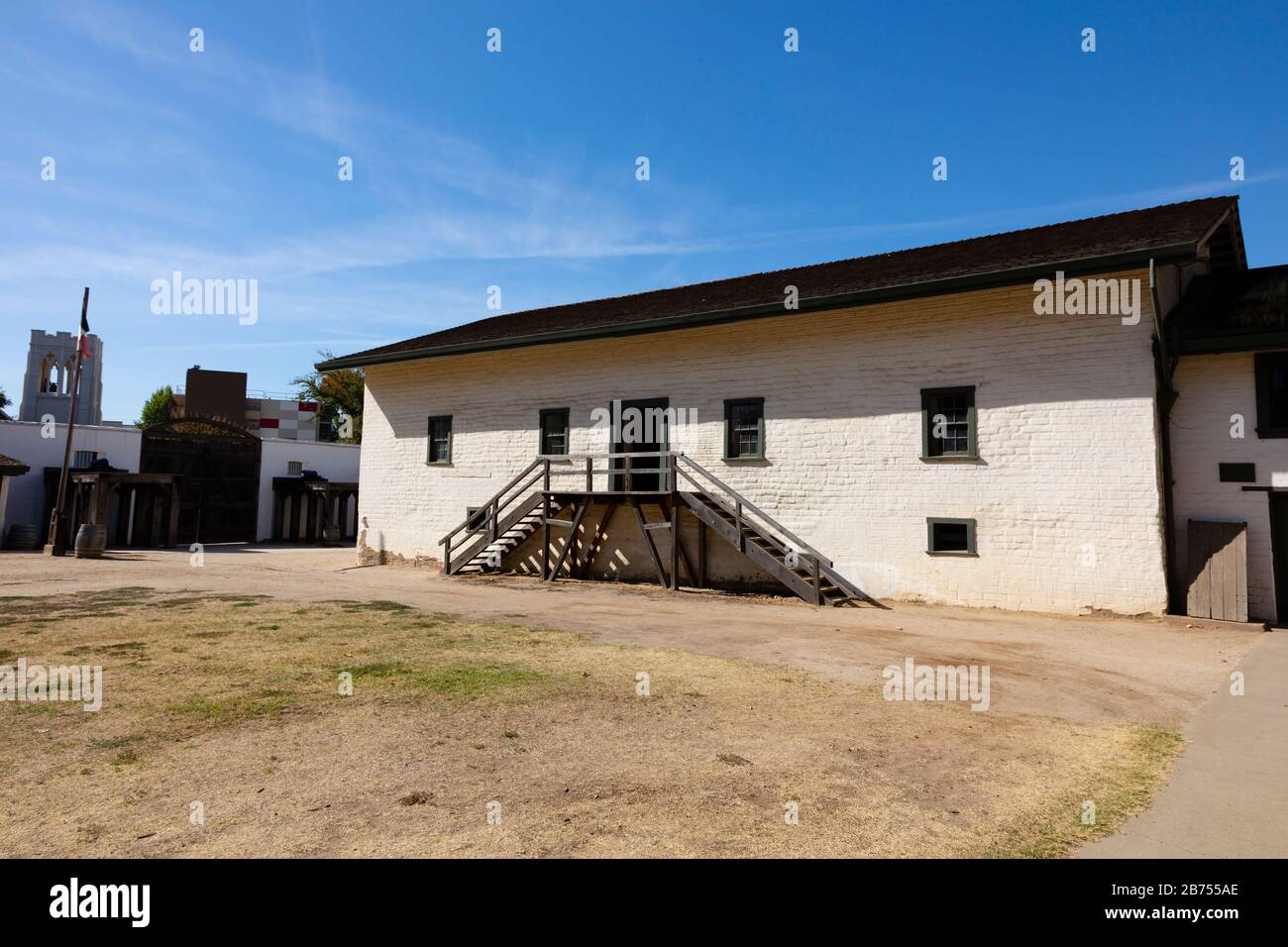 Storico Sutters Fort, Sacramento, California, Stati Uniti Foto Stock