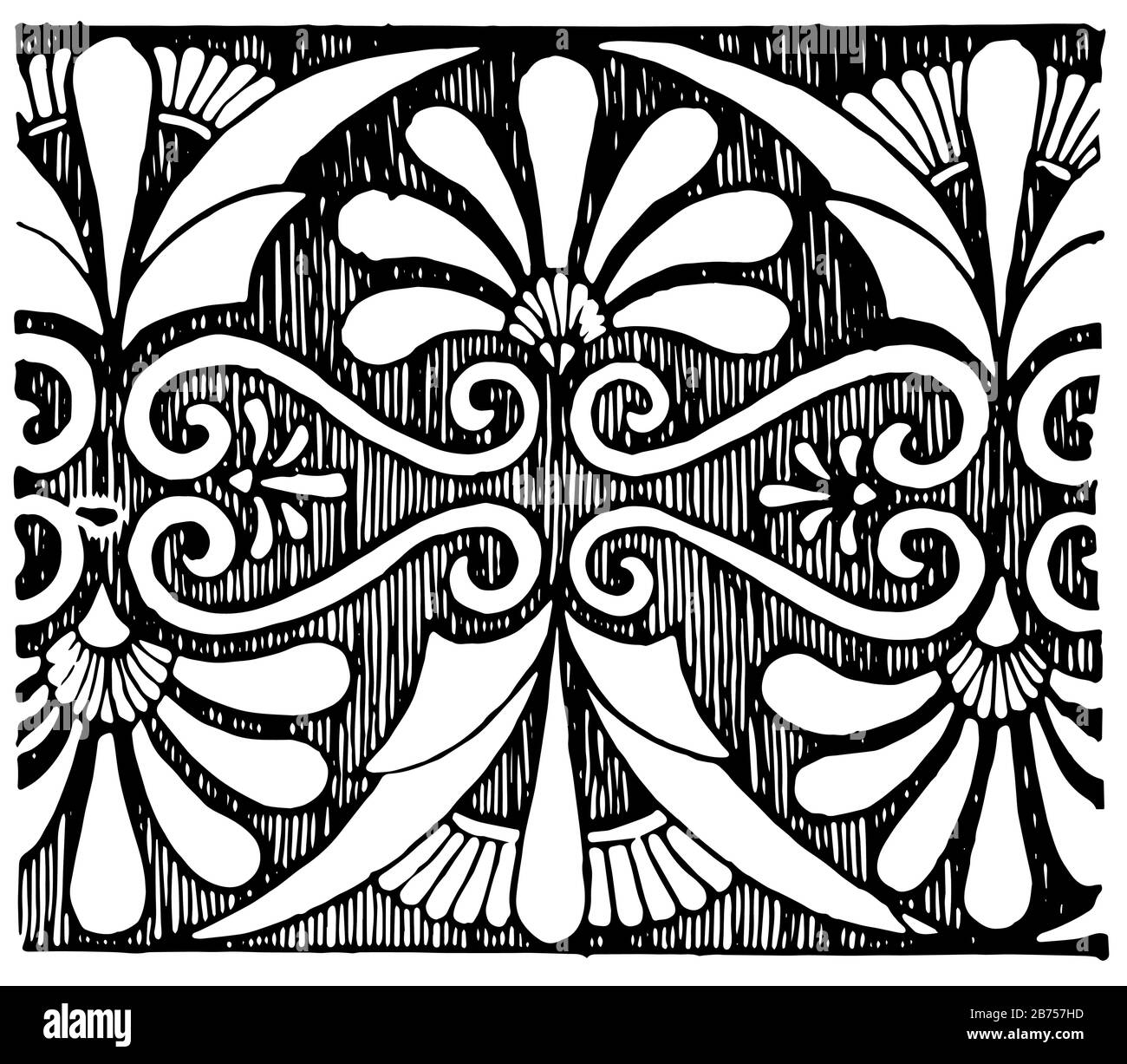 Greek Band Design sono elementi decorativi comuni in greco, linea vintage disegno o incisione illustrazione. Illustrazione Vettoriale