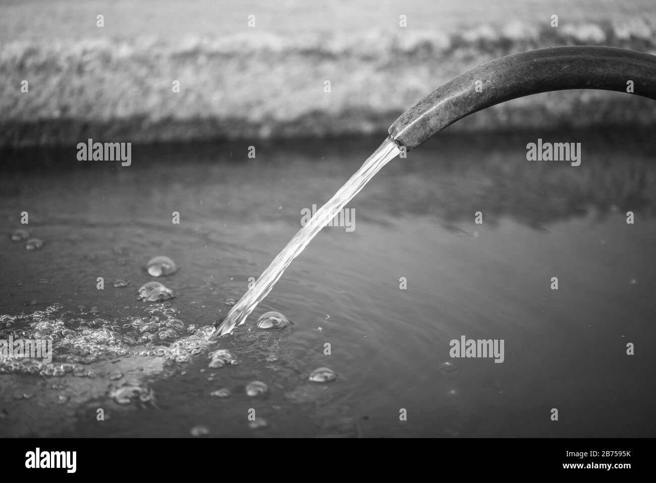 Fonte di acqua termale a Karlovy Vary Foto Stock