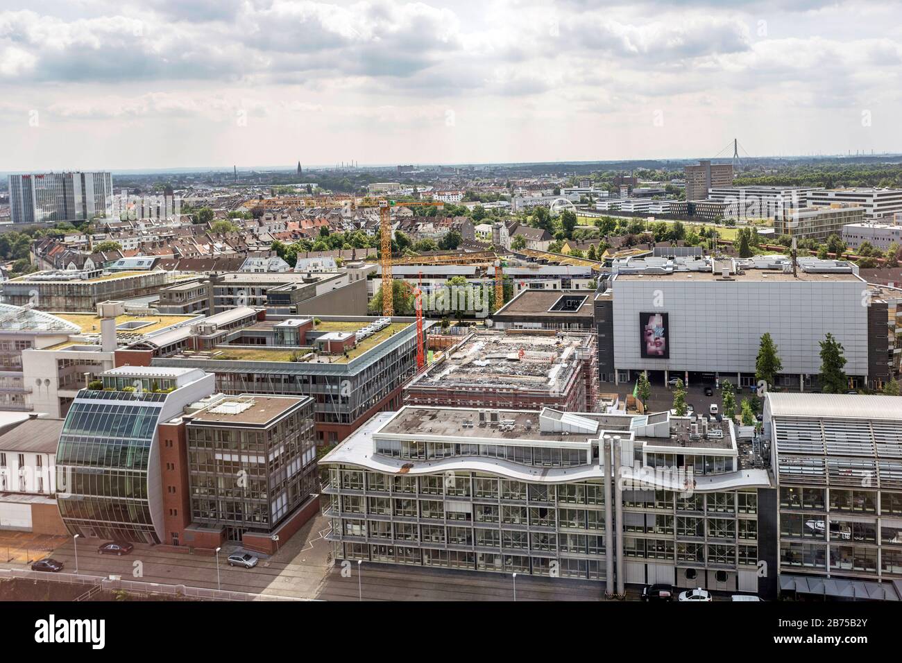 Germania, Duesseldorf, 13.06.2018. Panoramica di Duesseldorf su 13.06.2018. [traduzione automatica] Foto Stock