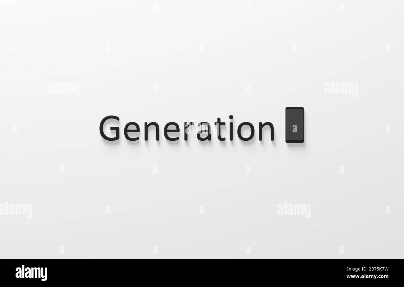 Generazione Z Foto Stock