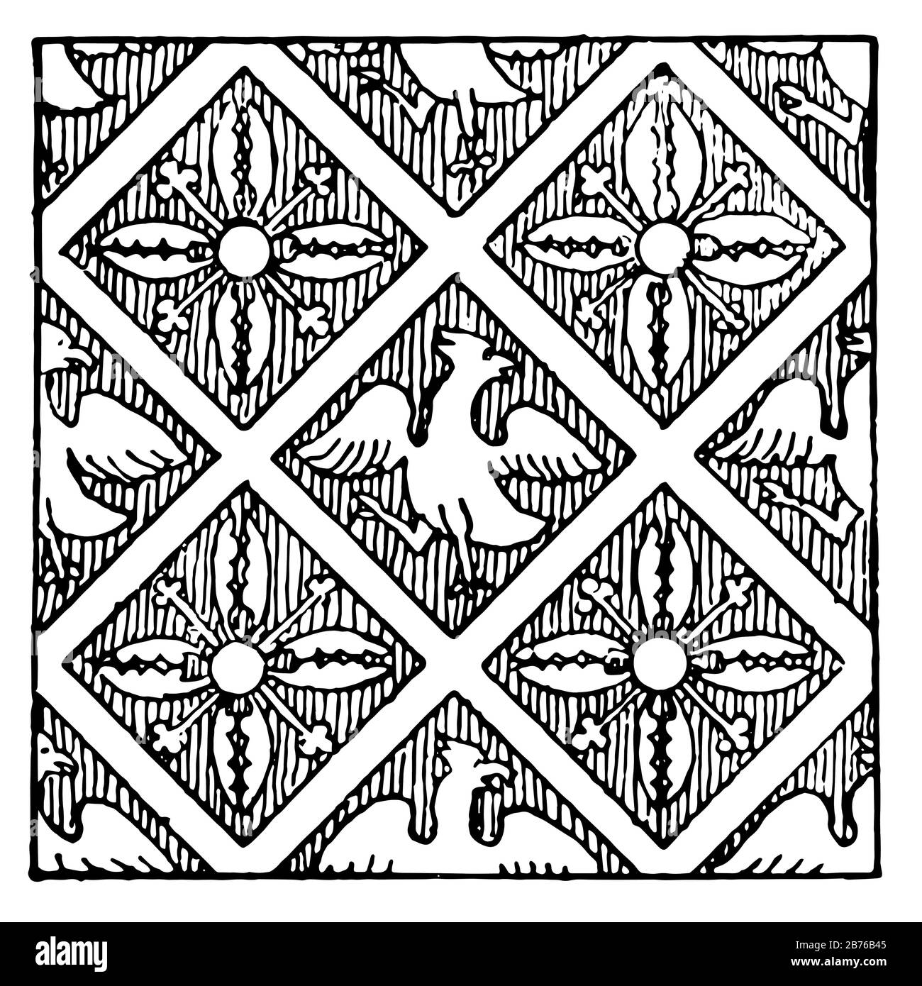 Manoscritto l'ornamento è un manoscritto, un disegno a linea vintage o un'illustrazione dell'incisione. Illustrazione Vettoriale