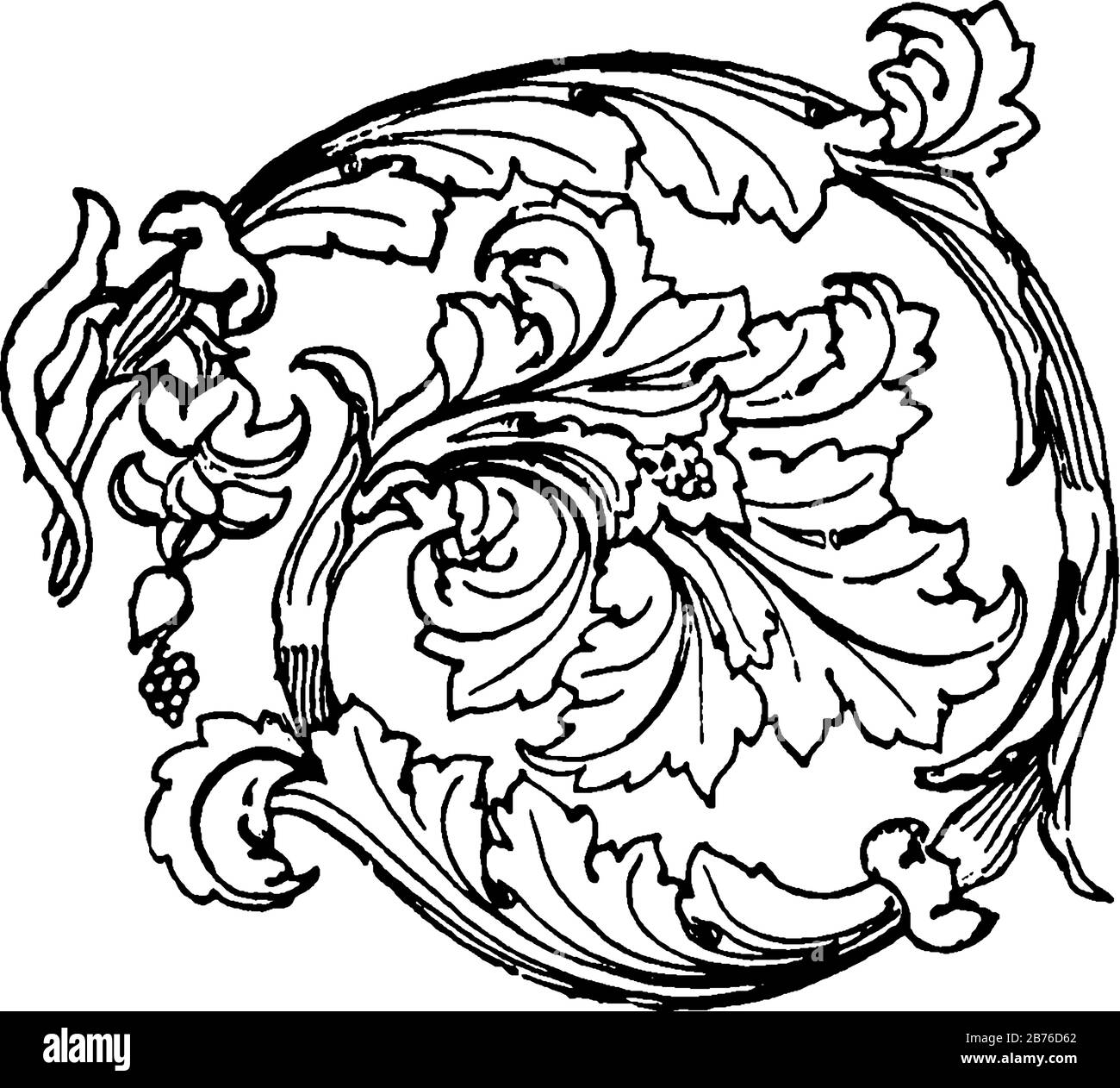 Tavoletta fiorentina al Museo degli Uffizi, disegno d'epoca o illustrazione di incisioni. Illustrazione Vettoriale