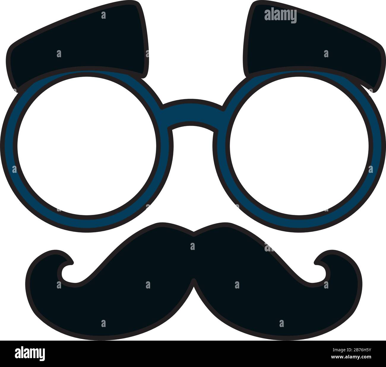 maschera con occhiali e baffi Immagine e Vettoriale - Alamy