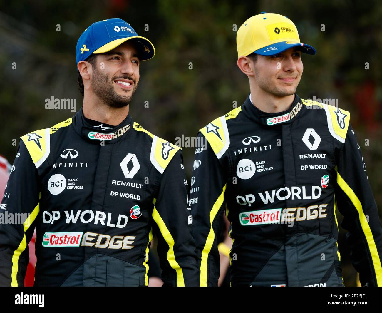 Daniel Ricciardo (AUS) e Esteban OCON (fra) MELBOURNE, 11.03.2020, FORMULA 1, F1, Gran Premio DI Formula uno AUSTRALIANO il 20 marzo 2020, Albert Park Foto Stock