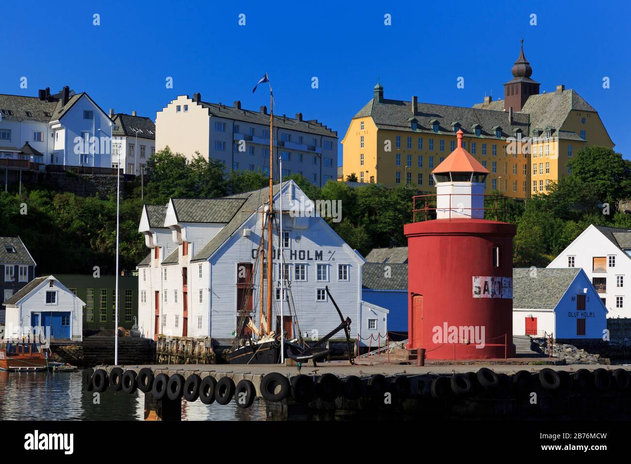 Mold Lighthouse & Fisheries Museum, Alesund City, More Og Romsdal County, Norway Foto Stock