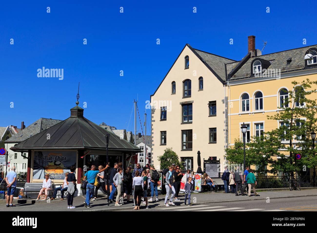 Lorkenes Plaza, Alesund City, Più Og Romsdal County, Norvegia Foto Stock