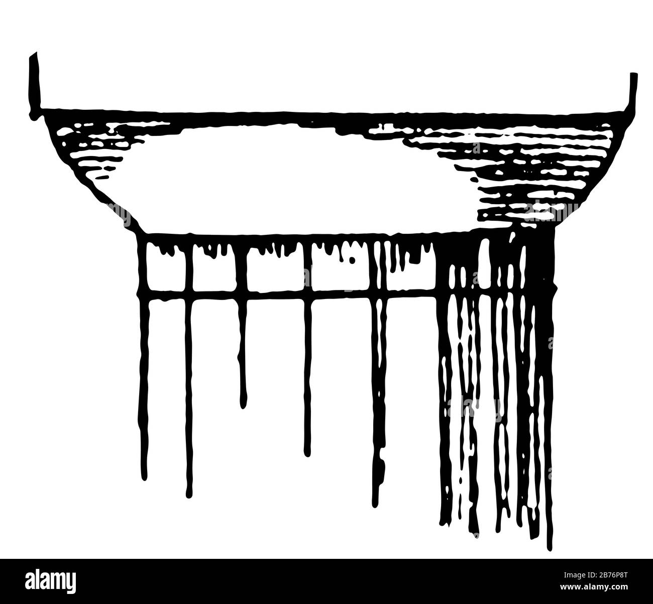 Doric Capital, British, Virgin, Islands, Limited, responsabilità, disegno di linea vintage o illustrazione di incisione. Illustrazione Vettoriale