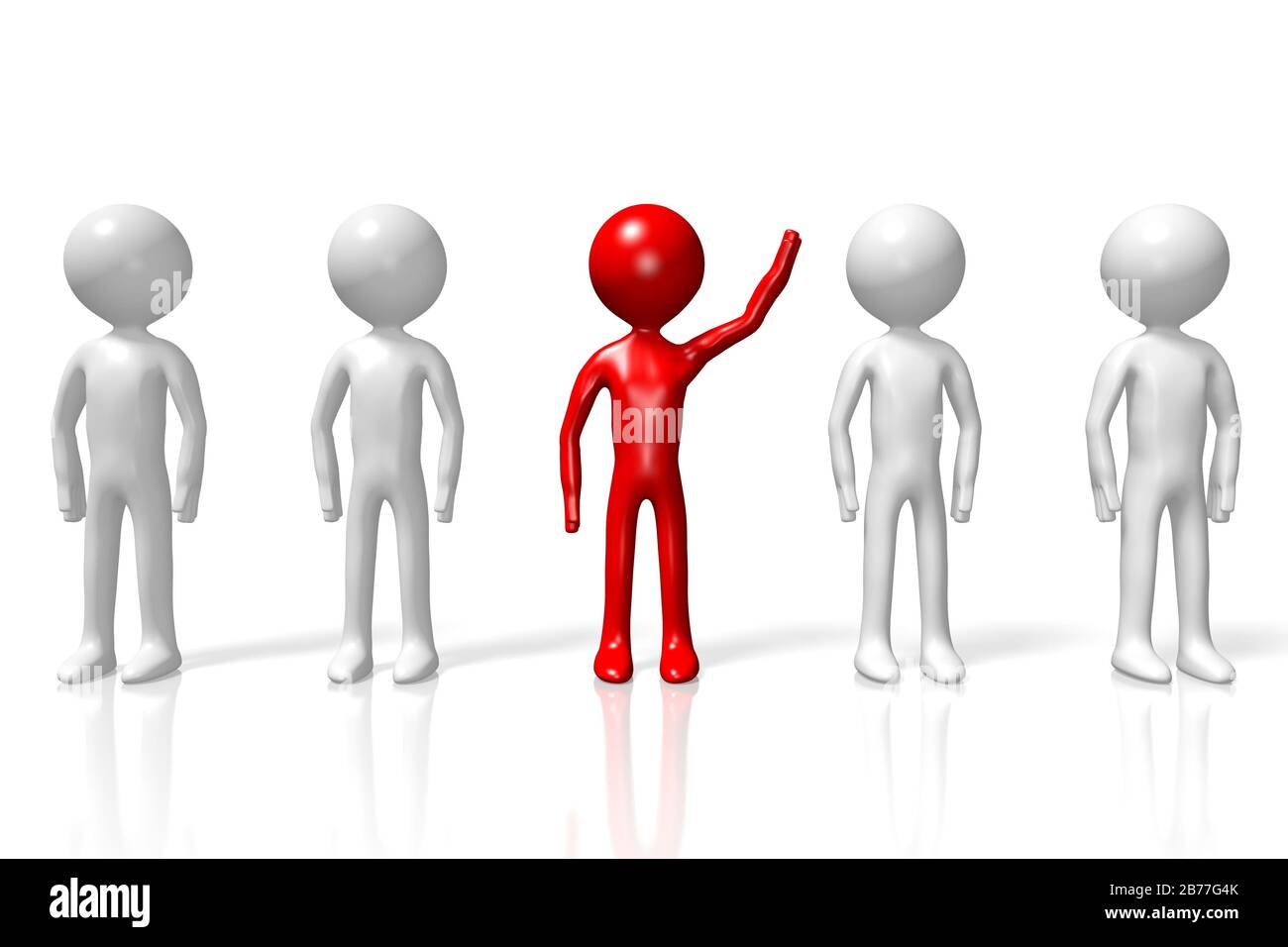 Concetto di caratteri 3D Foto Stock