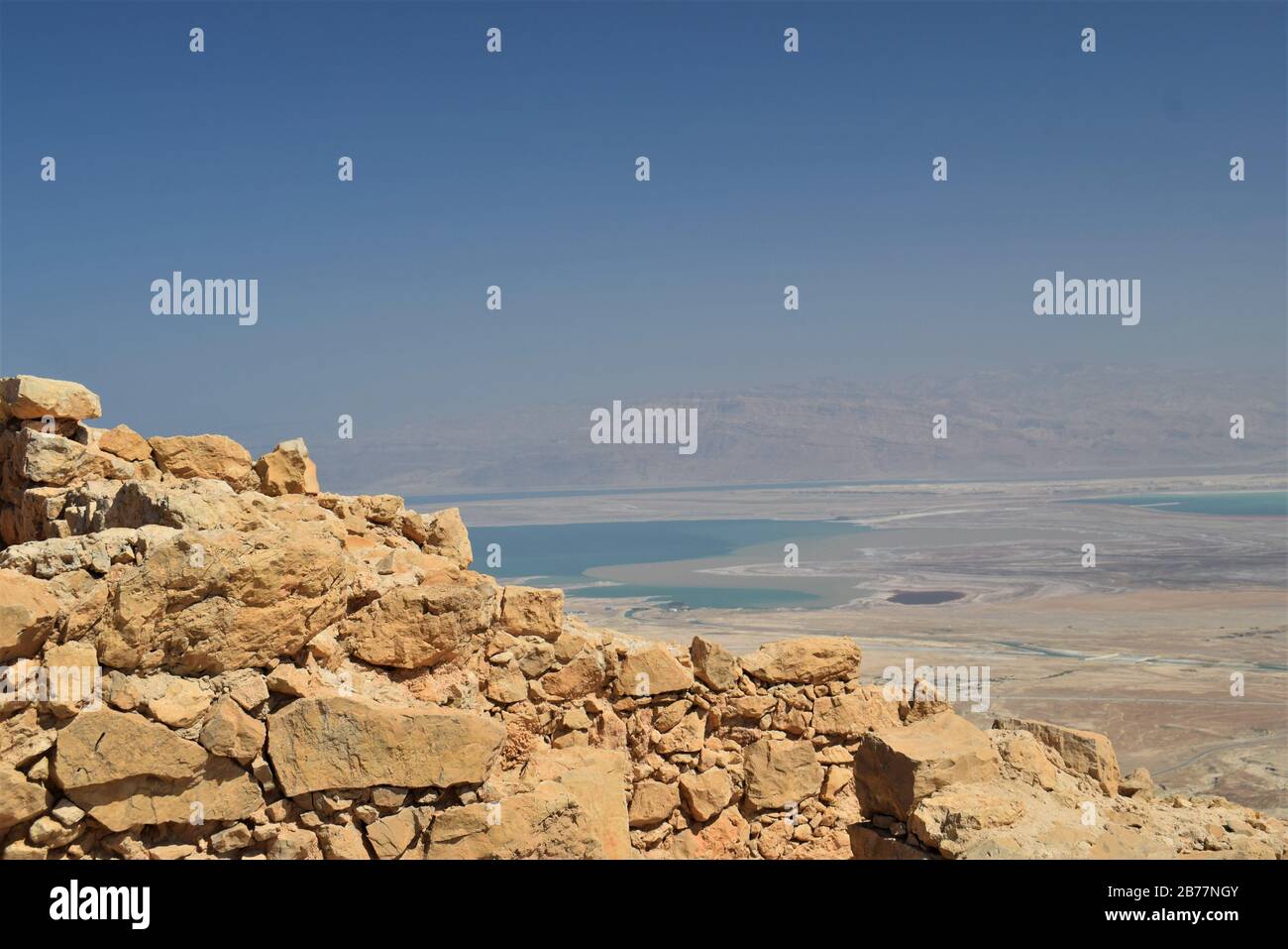 Masada. Israele Foto Stock