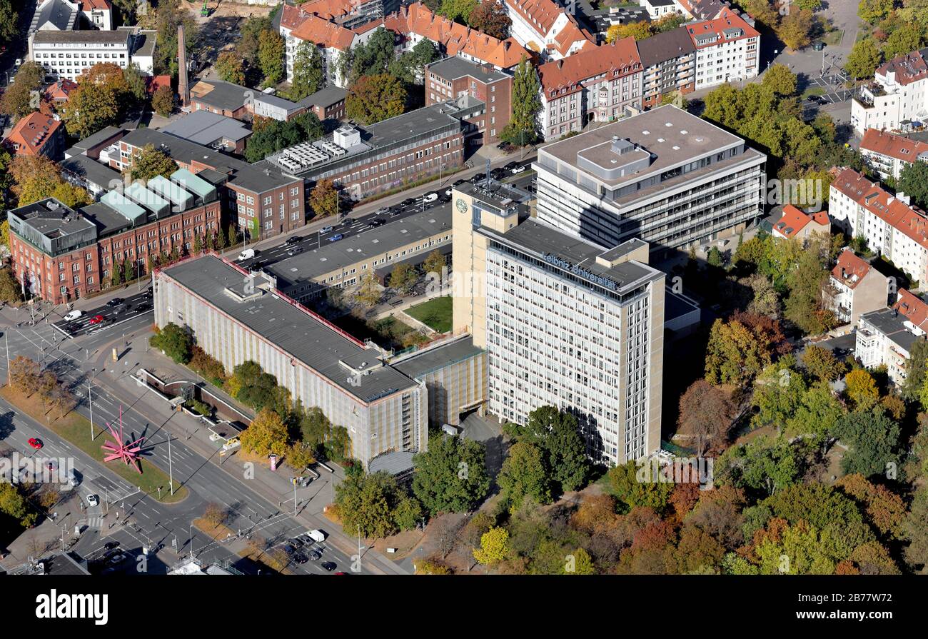 Università Gottfried-Wilhelm-Leibniz di Hannover, Facoltà di Economia e diritto, Torre continentale, Hannover, bassa Sassonia, Germania Foto Stock